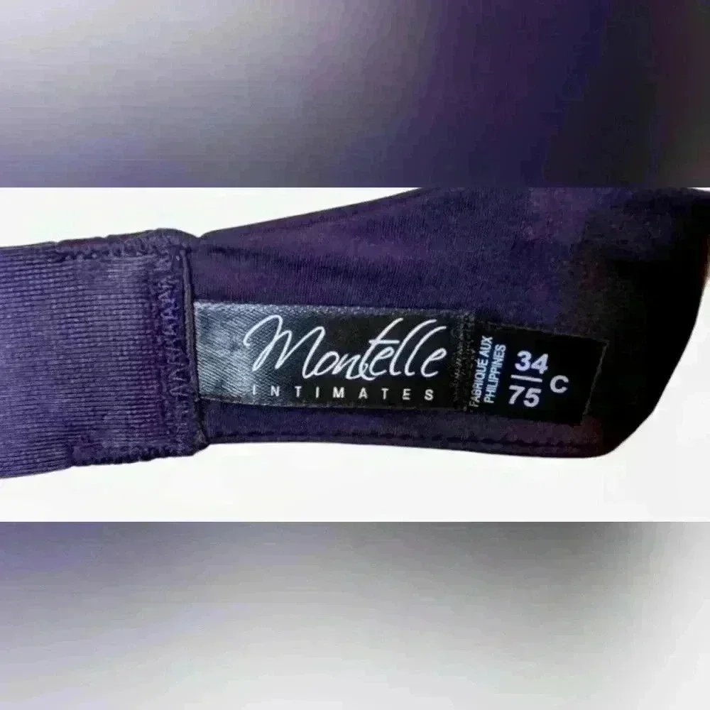Montelle Intimates Tshirt Bra 34C Purple - Picture 4 of 4